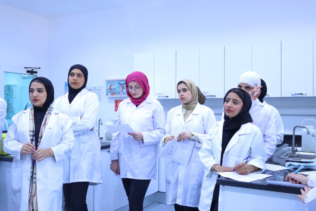 Second year students in the Biochemistry Lab